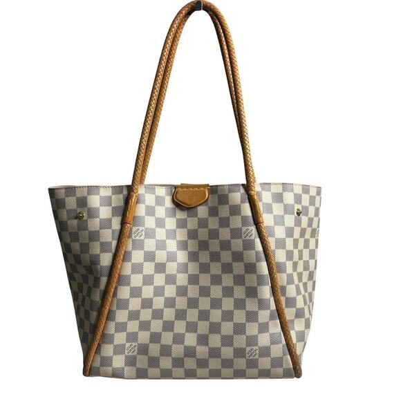 Louis Vuitton Damier Azur Propriano Tote Bag Rose Ballerine - Picture 4 of 8